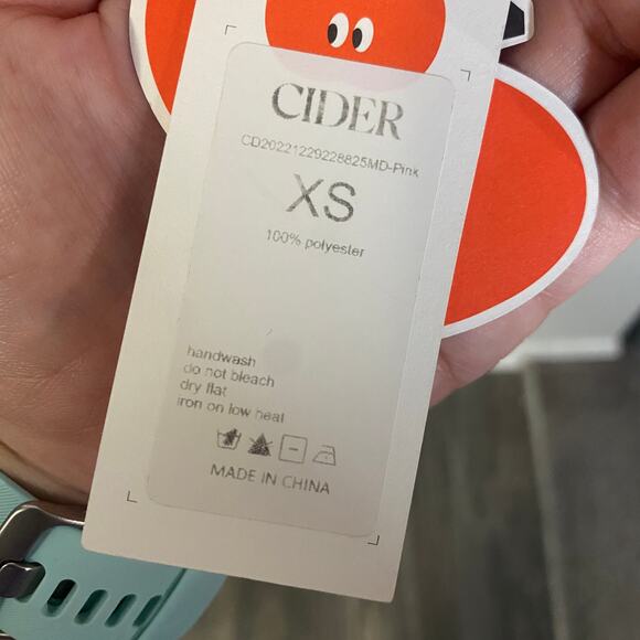 Cider NWT Mesh Tulle Lace Mini Dress Babydoll Sheer Light Pink Coquette Sz XS - Picture 5 of 12